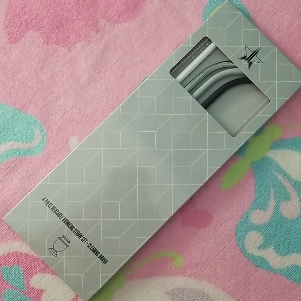 Jeffree Star Cremated Collection Gray Metal Straws